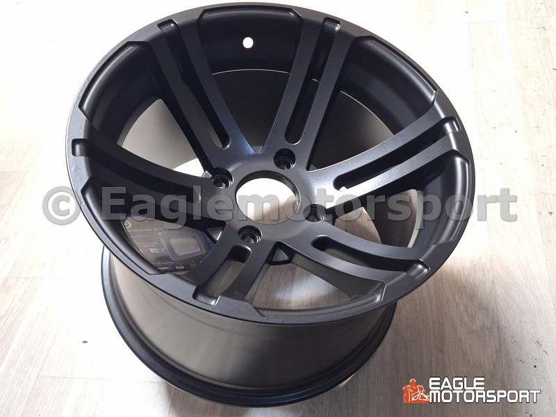 14" lichtmetaal velg achterzijde (Mat zwart)